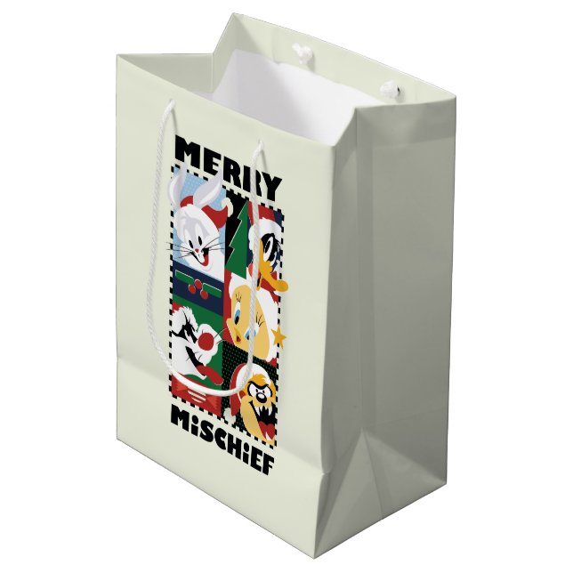 Bolsa De Regalo Mediana LOONEY TUNES™ festividad travesía (Angulo Anverso)