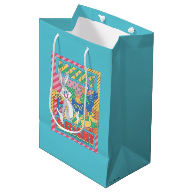 Bolsa De Regalo Mediana LOONEY TUNES™ | Navidades merry y brillantes (Angulo Anverso)