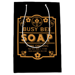 Bolsa De Regalo Mediana Los agricultores comercializan jabón de miel