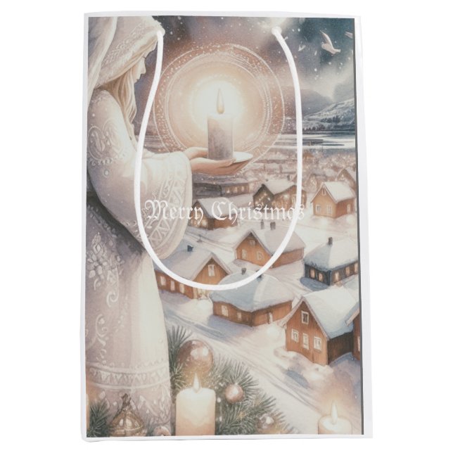 Bolsa De Regalo Mediana Los ángeles te vigilan (Anverso)