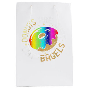 Bolsa De Regalo Mediana Los donuts son solamente gays Bagels Gays Humor Gr