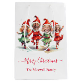 Bolsa De Regalo Mediana Los elfos de los Navidades