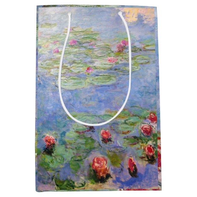 Bolsa De Regalo Mediana Los lirios de agua de Claude Monet (Anverso)