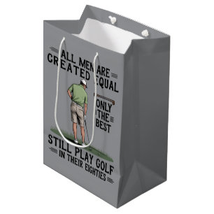 Bolsa De Regalo Mediana Los mejores hombres juegan golf ochentas divertido