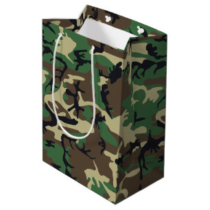 Bolsa De Regalo Mediana Los militares camuflan