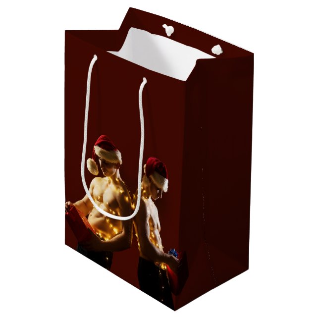 Bolsa De Regalo Mediana Los Navidades sin camisa de SlipperyJoe (Angulo Anverso)