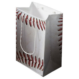 Bolsa De Regalo Mediana Los puntos de béisbol rojos