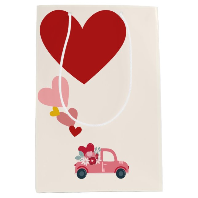 Bolsa De Regalo Mediana Love & Hearts Gift Bag (Anverso)