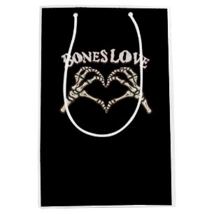 Bolsa De Regalo Mediana Love Skeleton Hand Classic