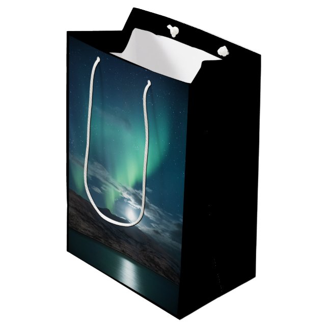Bolsa De Regalo Mediana Luces boreales (Angulo Anverso)