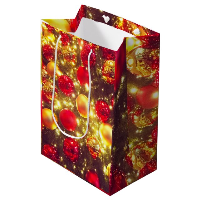 Bolsa De Regalo Mediana Luminoso Delight Ball Cluster de Navidades (Angulo Anverso)