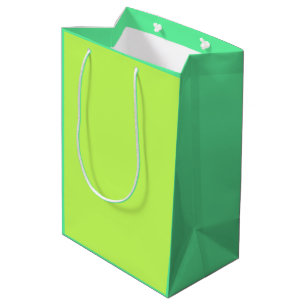 Bolsa De Regalo Mediana lunares amarillos y verdes