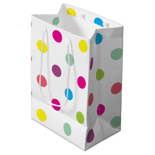 Bolsa De Regalo Mediana Lunares Coloridos