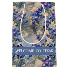 Bolsa De Regalo Mediana Lupinos conmemorativos de Texas,