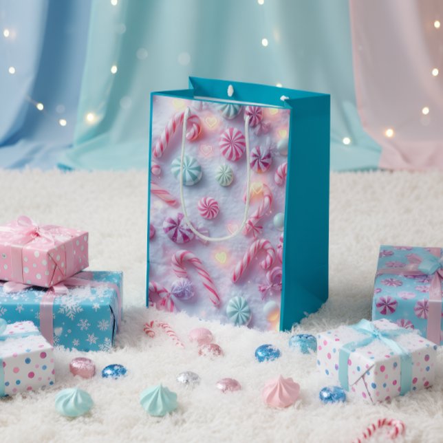 Bolsa De Regalo Mediana Luxury Candy Cane Christmas Gift Bag (Subido por el creador)