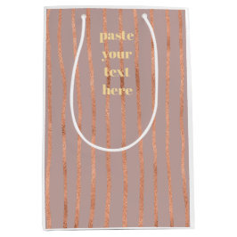 Bolsa De Regalo Mediana Luxury glitter stripes