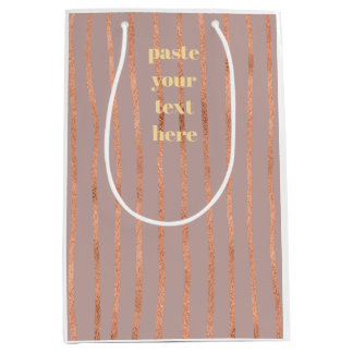 Bolsa De Regalo Mediana Luxury glitter stripes