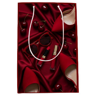 Bolsa De Regalo Mediana Luxury Red Fashion Gift Bag