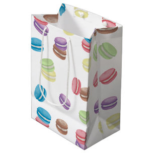Bolsa De Regalo Mediana Macarones franceses de color pastel