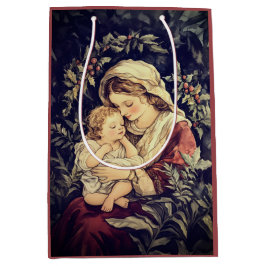 Bolsa De Regalo Mediana Madonna and Child Vintage