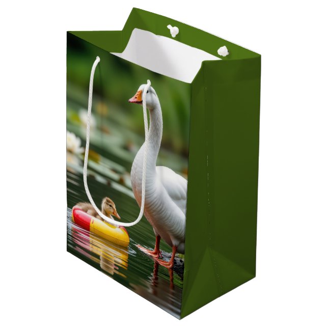 Bolsa De Regalo Mediana Madre Goose con bebé (Angulo Anverso)
