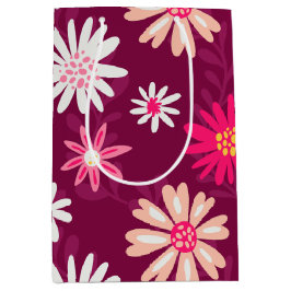 Bolsa De Regalo Mediana Magenta Daisy Design