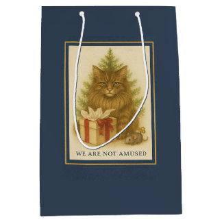 Bolsa De Regalo Mediana Maine Coon “We Are Not Amused” Christmas Gift Bag
