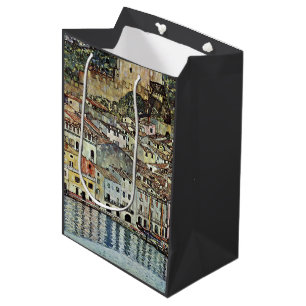 Bolsa De Regalo Mediana Malcesine en el lago Garda por Gustav Klimt