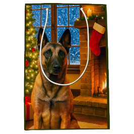 Bolsa De Regalo Mediana Malinois Belga de Vacaciones