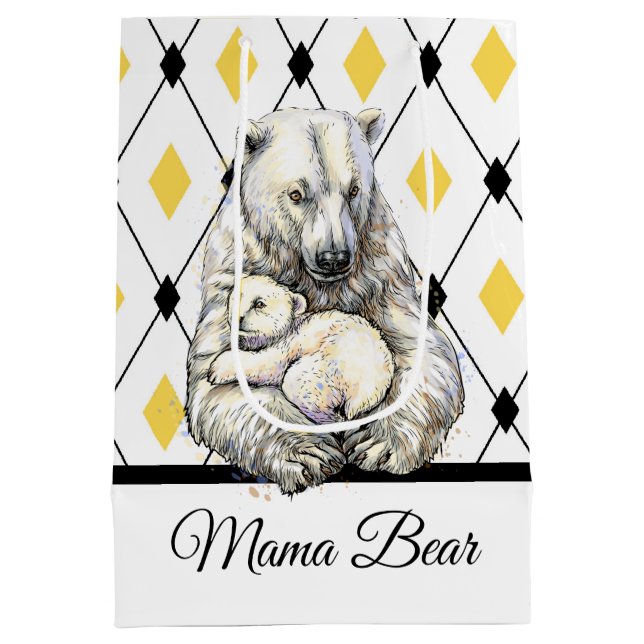 Bolsa De Regalo Mediana Mama Bear (Reverso)