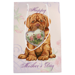 Bolsa De Regalo Mediana Mamá del corazón de Dogue