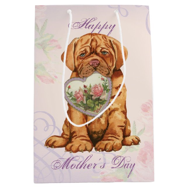 Bolsa De Regalo Mediana Mamá del corazón de Dogue (Anverso)