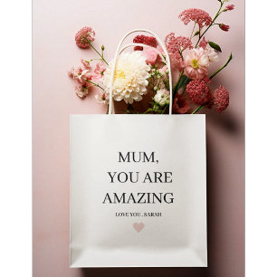 Bolsa De Regalo Mediana Mamá especial personalizada que eres un regalo aso