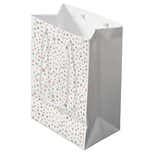 Bolsa De Regalo Mediana Mandy Confetti Water Dots Gift Bag (Angulo Anverso)