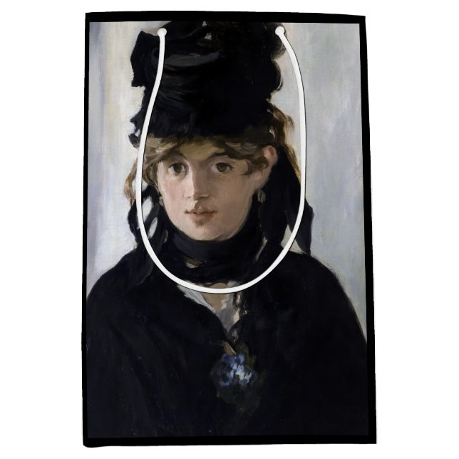 Bolsa De Regalo Mediana Manet - Berthe Morisot con un ramo de violetas (Anverso)