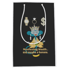 Bolsa De Regalo Mediana Manifesting Wealth Monkey zen art 