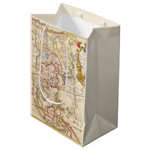 Bolsa De Regalo Mediana Mapa antiguo inspirado (6)