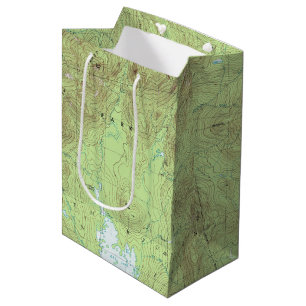 Bolsa De Regalo Mediana Mapa Topográfico de Mount Marcy - Parque Adirondac