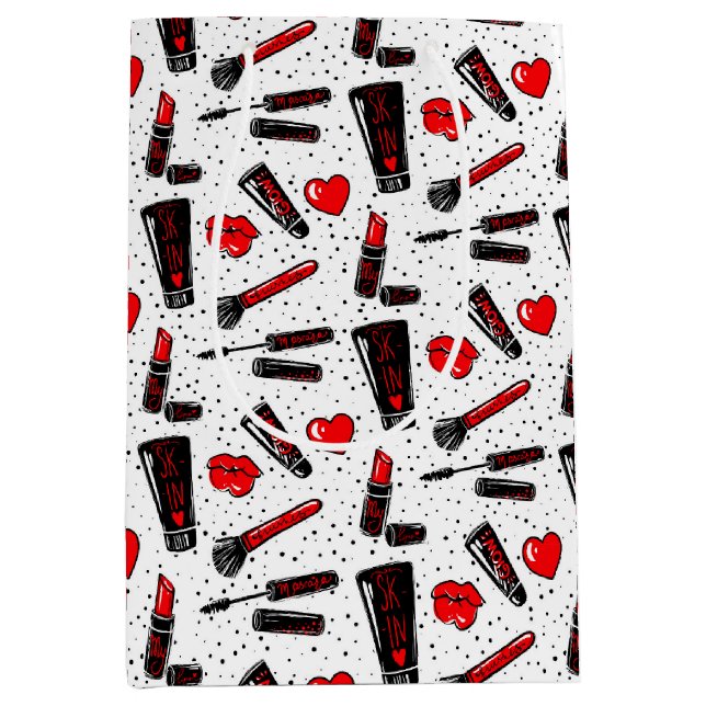 Bolsa De Regalo Mediana maquillaje de belleza (Anverso)