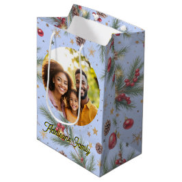 Bolsa De Regalo Mediana Marco de Pino Dorado