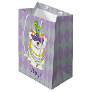 Bolsa De Regalo Mediana Mardi Gras Maltese