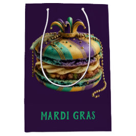 Bolsa De Regalo Mediana Mardi Gras Royal Macaron