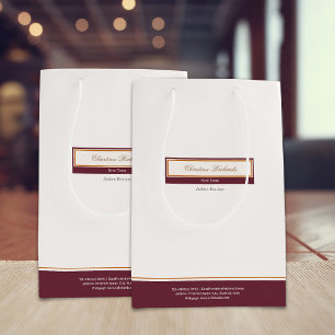 Bolsa De Regalo Mediana Marfil De Borgoña