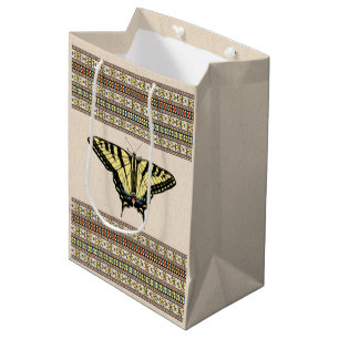 Bolsa De Regalo Mediana Mariposa de cola de cerda amarilla del suroeste