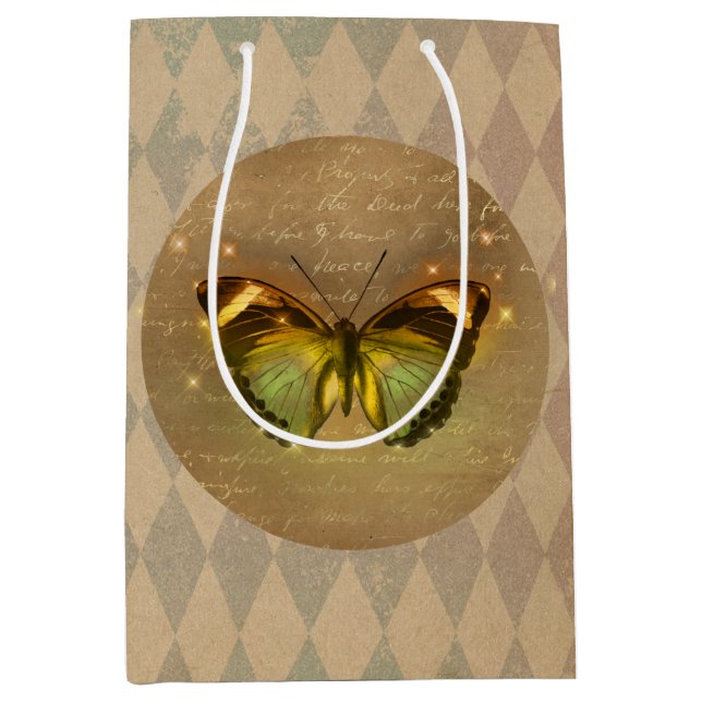 Bolsa De Regalo Mediana Mariposa encantada (Anverso)