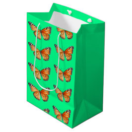 Bolsa De Regalo Mediana Mariposa verde lima