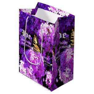 Bolsa De Regalo Mediana Mariposa y Phlox, eclesiastes 3:11