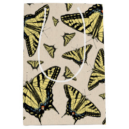 Bolsa De Regalo Mediana Mariposas de cereal de cola de cereal amarillo del