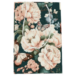 Bolsa De Regalo Mediana Mariposas y flores