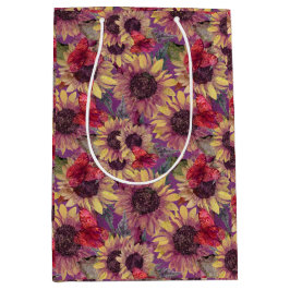 Bolsa De Regalo Mediana Mariposas y girasoles de Moody